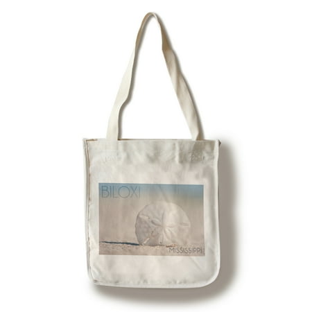 Biloxi, Mississippi - Sand Dollar & Beach - Lantern Press Photography (100% Cotton Tote Bag -