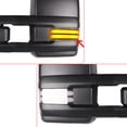 thumbnail image 3 of AUTOMUTO Towing Mirrors LH Driver Right RH Side Tow Mirrors Power Heated Turn Signal Light Puddle Light Fit for with 2014-2018 for Chevy for GMC 1500 2015-2019 for Chevy for GMC 2500/3500 HD, 3 of 4