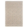thumbnail image 1 of HomeRoots 475227 Tapis Moderne à Motif Losange 6 x 9 Pi, Beige, Naturel & Gris, 1 of 1