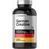German Creatine Monohydrate 5000mg | 250 Creatine Pills for Men and Women | by Horbaach