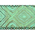 thumbnail image 1 of Ahgly Company Machine Washable Indoor Rectangle Oriental Turquoise Blue Traditional Area Rugs, 5' x 7', 1 of 4