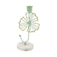 thumbnail image 2 of Candelabros de base de mármol para velas de té, candelabros de repisa, candelabros cónicos para hojas verdes, 2 of 6