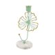 thumbnail image 2 of Candelabros de mármol con base para velas pequeñas, portavelas para repisa de chimenea y velas cónicas. hojas verdes, 2 of 6