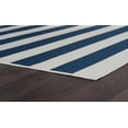 thumbnail image 5 of 5x8 Water Resistant, Indoor Outdoor Rugs for Patios, Front Door Entry, Entryway, Deck, Porch, Balcony | Outside Area Rug for Patio | Navy, Stripe | Size: 5'3'' x 7'3'', 5 of 8
