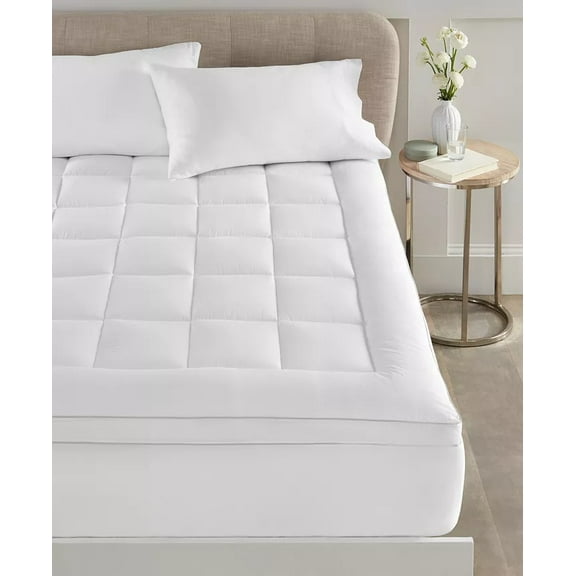 Charter Club WHITE Pillowtop Mattress Pad, US Full