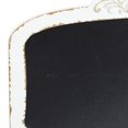 thumbnail image 4 of DecMode Cream Wood Carved Top Sign Wall Decor with Chalkboard, 4 of 13