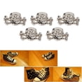 thumbnail image 1 of 50 Sets Electroplated Metal Rivets Skull Decorative Fashionable Threaded Rivets Rivets For Leather Craft Shoes Clothing Belts, 1 of 8
