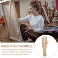 thumbnail image 2 of MasteelfCA Wooden Hand Model Flexible Moveable Fingers Hand Manikin Hand Figure Sketching Hand, 2 of 8