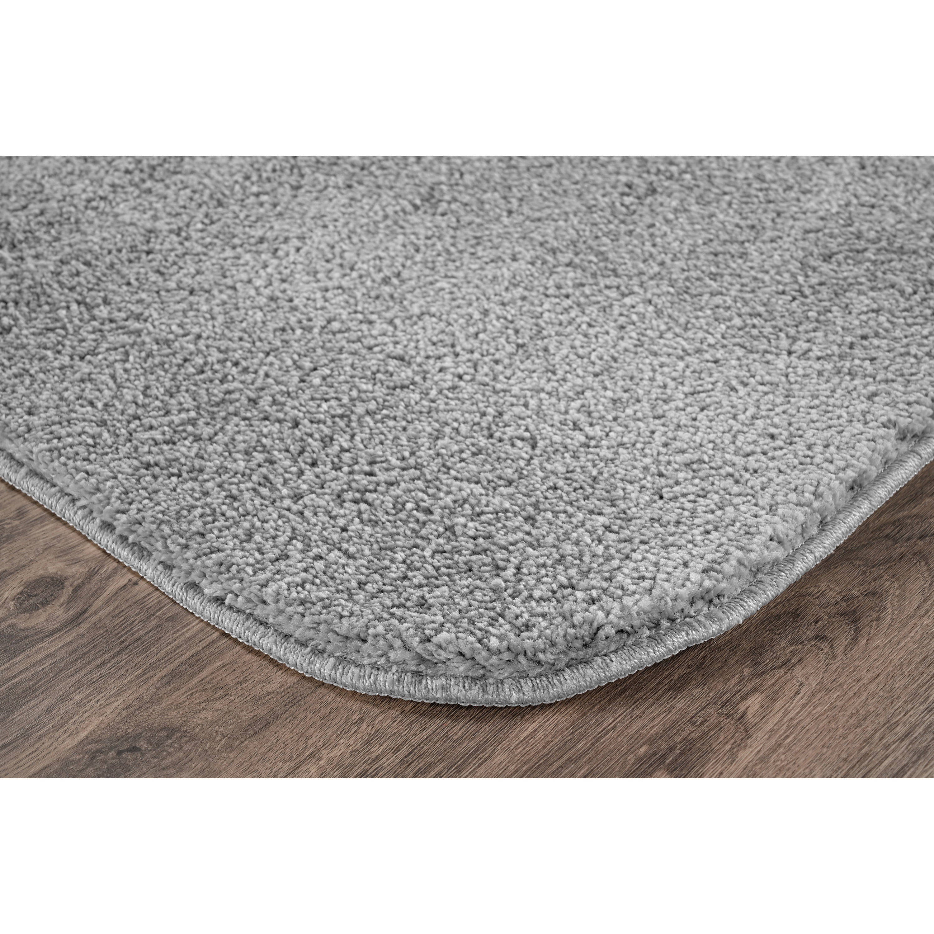 Garland Rug Sedona Washable Bath Rug Set, 2 Piece (21"x34" & 17"x24") Silver