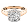thumbnail image 3 of Dazzlingrock Collection 0.50 Carat (ctw) 14K White Diamond Ladies Cluster Engagement Ring 1/2 CT, Rose Gold, Size 7, 3 of 7