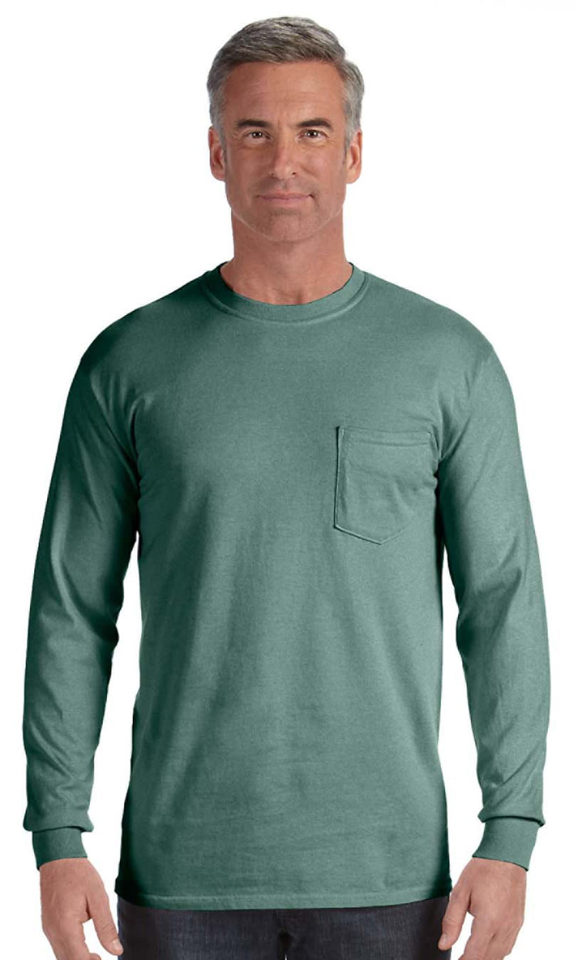 Comfort Colors Comfort Colors Long Sleeve Pocket T Shirt Light Green 2x Style 4410 Walmart Com Walmart Com,How To Clean The Kitchen Sink With Vinegar