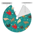 thumbnail image 2 of Sikiie Cute Hens And Rooster 30-48 inches {designName} Print Christmas Tree Skirt Snowman Xmas Tree Skirt with Edge Christmas Decorations for Holiday Party-48", 2 of 7