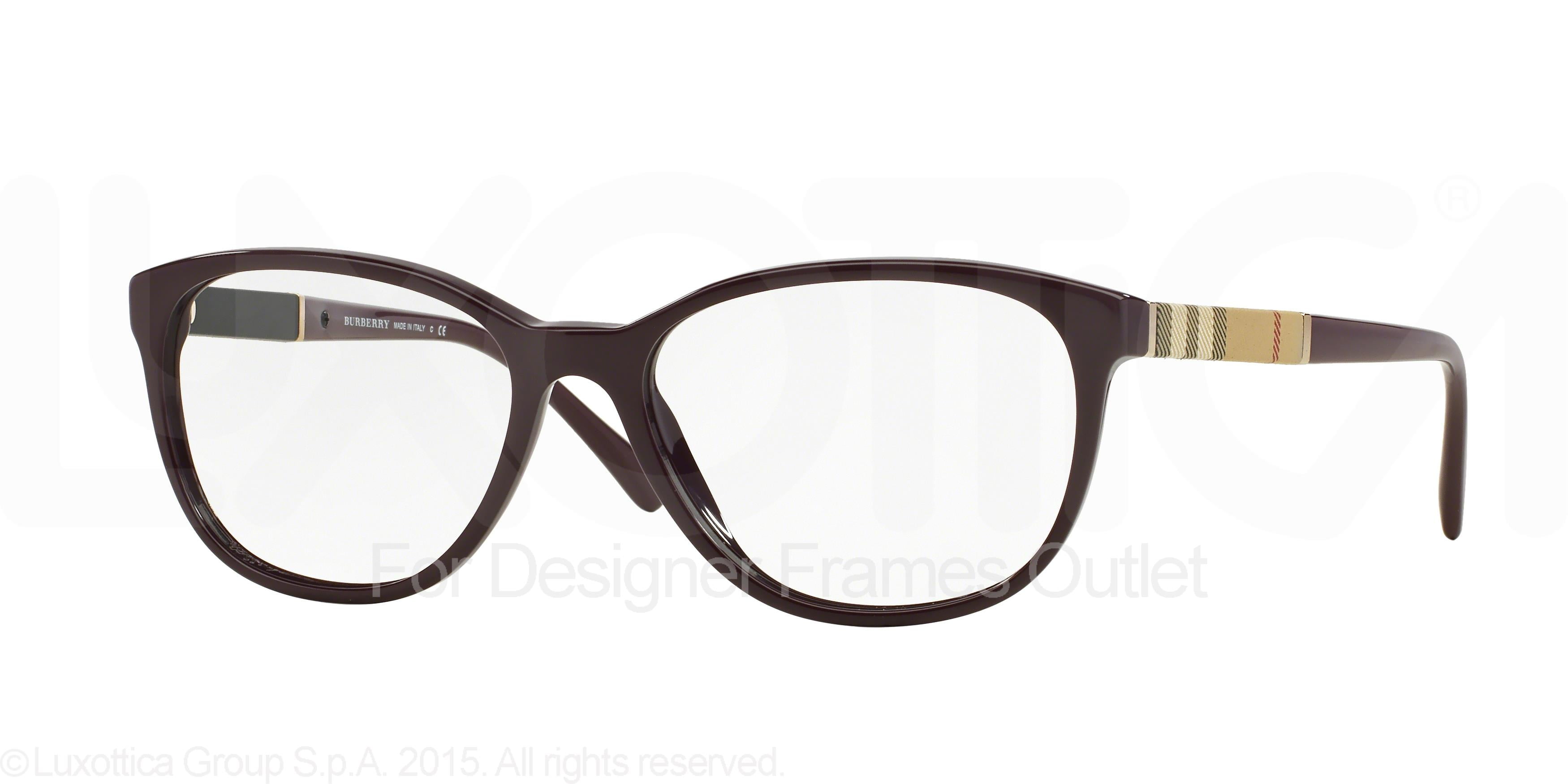 BURBERRY Eyeglasses BE2172 3001 Black 52MM 