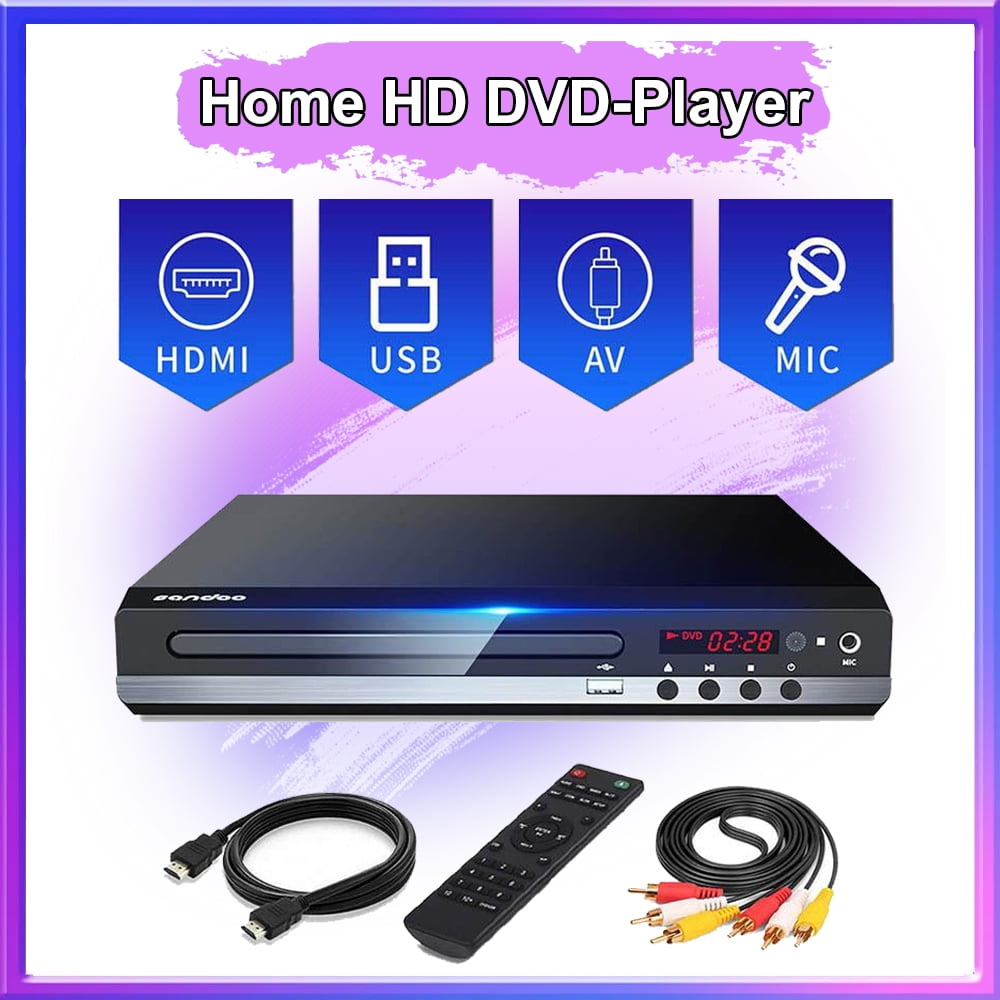 Didar Compact Mini Blu Ray DVD Player, 1080P Play All DVDs