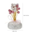 thumbnail image 3 of Adorable Gypsophila Craft Statue for Decoration with Rhinestone Material Multi Color Great for Desk, 3 of 7