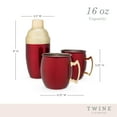 thumbnail image 4 of Twine Red Moscow Mule Mugs and Cocktail Shaker Set, Party Gifts, Copper, 4 of 9