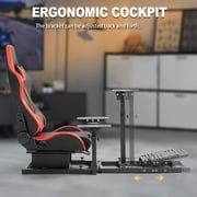 Marada Flight Racing Simulator Cockpit with Game Seat Fits Thrustmaster HOTAS Warthog Excluding Electronics
