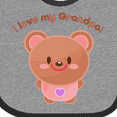 thumbnail image 4 of Inktastic I Love My Grandpa Cute Baby Bear Boys or Girls Baby Bib, 4 of 4