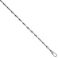 thumbnail image 3 of Sterling Silver Diamond Cut 4mm Valentin Chain Bracelet for Men Nickel Free Italy 8 inch, 3 of 4