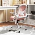 thumbnail image 2 of Costway Mesh Office Chair with Lumbar Support & Flip-up Arms Rolling Casters for Work, 2 of 10
