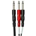 thumbnail image 3 of Hosa Technology 3.3' 1/4" TRS Mono Male to Two 1/4" TS Mono Male Send / Return (Insert) Cable, 3 of 4