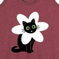 thumbnail image 3 of Instant Message - Derpy Flower Cat - Women's Racerback Tank Top, 3 of 6