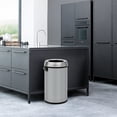 thumbnail image 2 of Large 65L/17 Gallon Stainless Steel Swing Top Kitchen Trash Can – Commercial-Grade, Heavy Duty, Fingerprint-Proof Recycling Bin for Home, Office, Restaurant, Indoor or Outdoor Use, 2 of 93