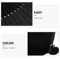 thumbnail image 3 of Toyvian 1 Set Folding Hand Fans Bamboo Black Women Cooling Decorative Travel Companion Summer, 3 of 8