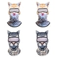 thumbnail image 1 of QJUHUNG 4pcs Winter Balaclava Cat Ski Mask Windproof With Ears Cute Full Face Animal Ski Face Mask for Outdoor Hiking Riding Bar Music Festivals Party Raves Halloween, 1 of 9