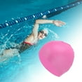 thumbnail image 2 of Unique Bargains 1 Pc Silicone Waterproof Non-slip Swim Cap Pink Purple, 2 of 5
