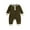 GN2, variant on Ruyang Baby Boys Girls Striped Jumpsuit Cute Long Sleeve Button Down Outfit Crew Neck Footless Fall Winter Warm Bodysuit