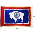 thumbnail image 2 of Indoor Wyoming State Flag Kit - 7ft Pole - Spear Metal, 2 of 5