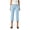 30# Blue, variant on Women's Polka Dot Fold Over Waist Capri Pants Petite Low Rise Stretch Cropped Trousers with Side Drawstring Red XL