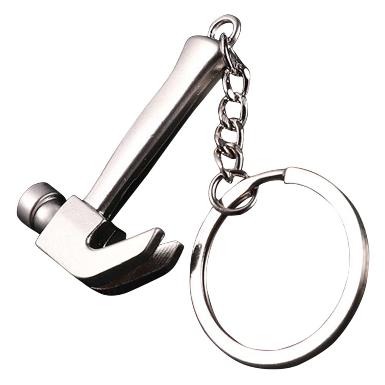 Creative Tool Mini Metal Adjustable Wrench Spanner Key Chain Ring Keyring Circle 