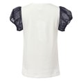thumbnail image 2 of Richie House Girls' Sweet Summer T-shirt with Mesh Sleeve and Little Girl RH1768, 2 of 2