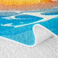 thumbnail image 5 of Homewish Golden Retriever Dog Bed Spread Queen,Cute Duck Queen Coverlet Set,Hello Summer Print Decor,3 Pieces, 5 of 7