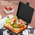 thumbnail image 5 of Breakfast Sandwich Maker Panini Press Grilled Cheese Toaster Nonstick Griddle Cooker with Removable Plates for Omelets Pancakes Frittatas, 5 of 8