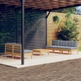 thumbnail image 1 of vidaXL 6 Piece Garden Lounge Set with Grey Cushions Pinewood, 1 of 4