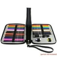 thumbnail image 2 of BE-TOOL PU Leather Pencil Case Pencils Box for 120 Colored Pencils Pens with Handle Strap Black (Pencils not Included), 2 of 4