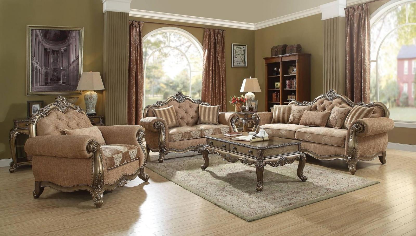 oak veneer living room furniture