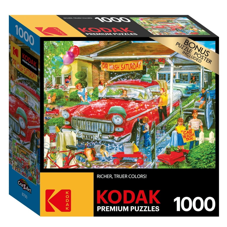 Cra-Z-Art Kodak 1000-Piece Car Wash Saturday Jigsaw Puzzle