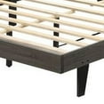 thumbnail image 4 of 85 Inch Wood Queen Platform Bed, Channel Tufting, Taupe Brown Fabric, 4 of 5