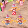 thumbnail image 3 of KAKOWELY 10 silbatos de dibujos animados para niños, con forma de payaso y pelo amarillo, para animar y animar, suministros para fiestas de cumpleaños., 3 of 4