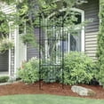 thumbnail image 2 of Expert Gardener 72in H x 20.5in W Black Powder-Coated Steel Arched Lawn and Garden Trellis with spiked feet, 2 of 10