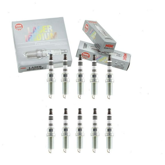 10 pc NGK 95993 Laser Iridium Spark Plugs for Ignition Wire Secondary