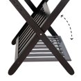 thumbnail image 3 of Semiocthome Wood Folding Luggage Rack with Shelf Sets, Espresso Finish, 3 of 7