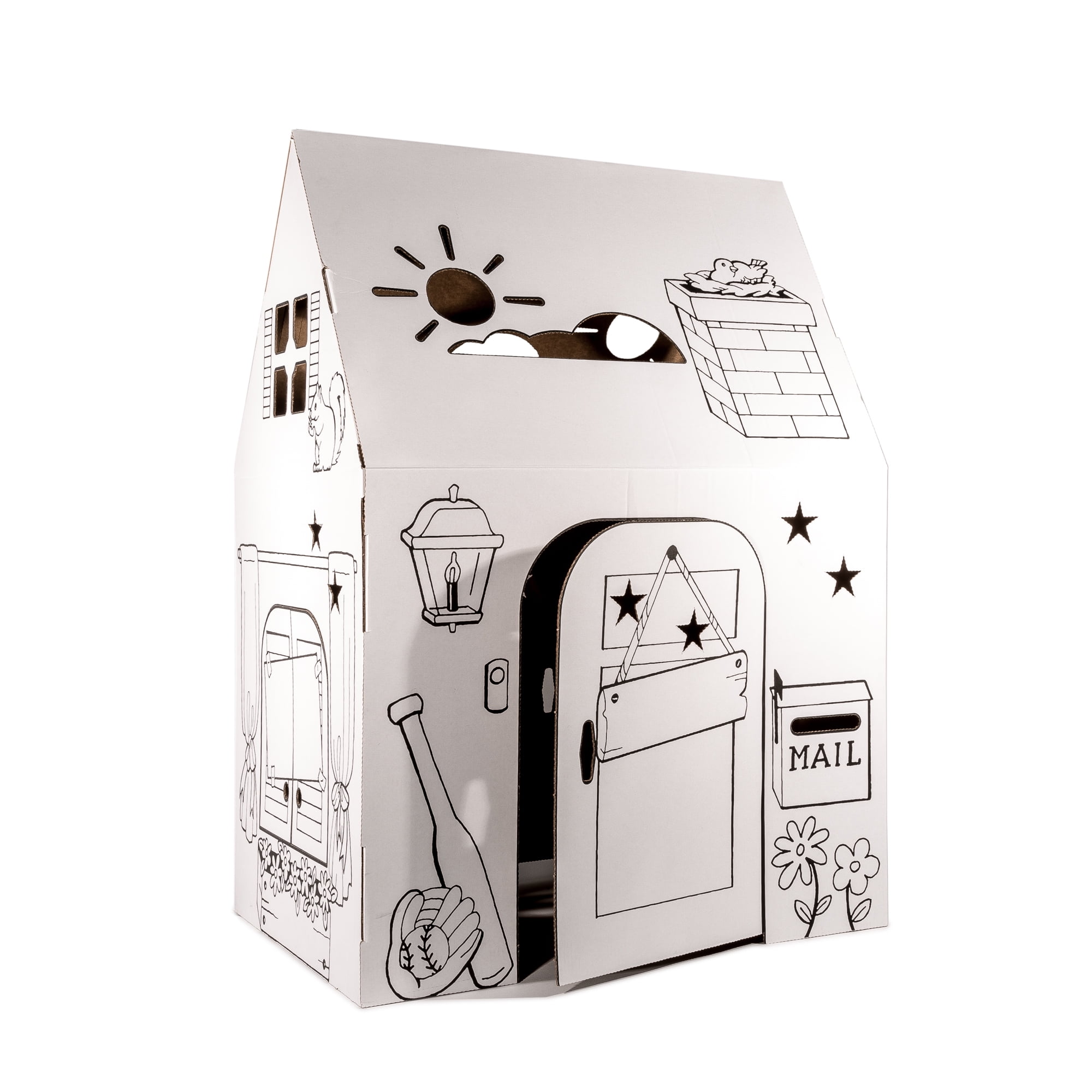 cardboard playhouse walmart