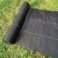 thumbnail image 2 of Agfabric Landscape Garden mat 5x25ft (6 Pins Included) All Purpose Folded Heavy PP Woven Weed Barrier for raised bed,Soil Erosion Control and UV stabilized, Plastic Mulch Weed Block, 2 of 5