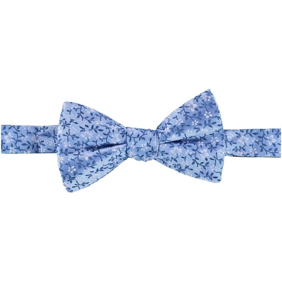 Countess Mara Mens Printed Self-tied Bow Tie, Blue, One Size
