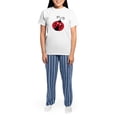 thumbnail image 4 of CafePress - Red And Black Ladybugs Women's Light Pajamas - Women's Short Sleeve Print T-Shirt and Pants Light Cotton Pajama Set, 4 of 7